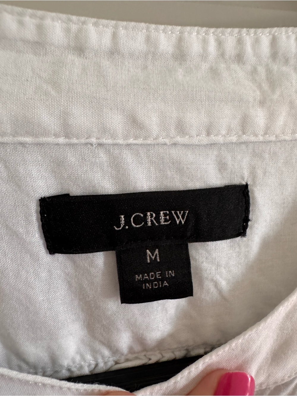 J. Crew white ruffle cotton swim cover M - Picture 2 of 4